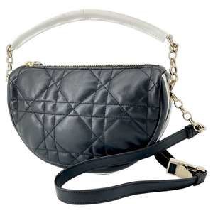 Christian Dior Vibe Hobo 2way Shoulder Bag Black